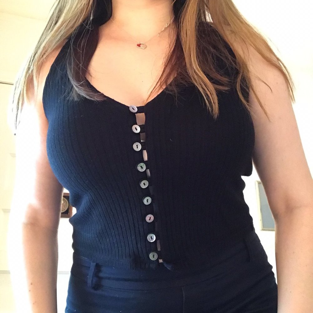 Reformation Hampton Button Front Tank